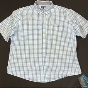 Mix and N.Y. Classic Blue and White Checkered Men's Shirt
